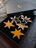 Load image into Gallery viewer, Mini Mirror Acrylic Christmas Stars - Gold &amp; Silver Celestial Decorations
