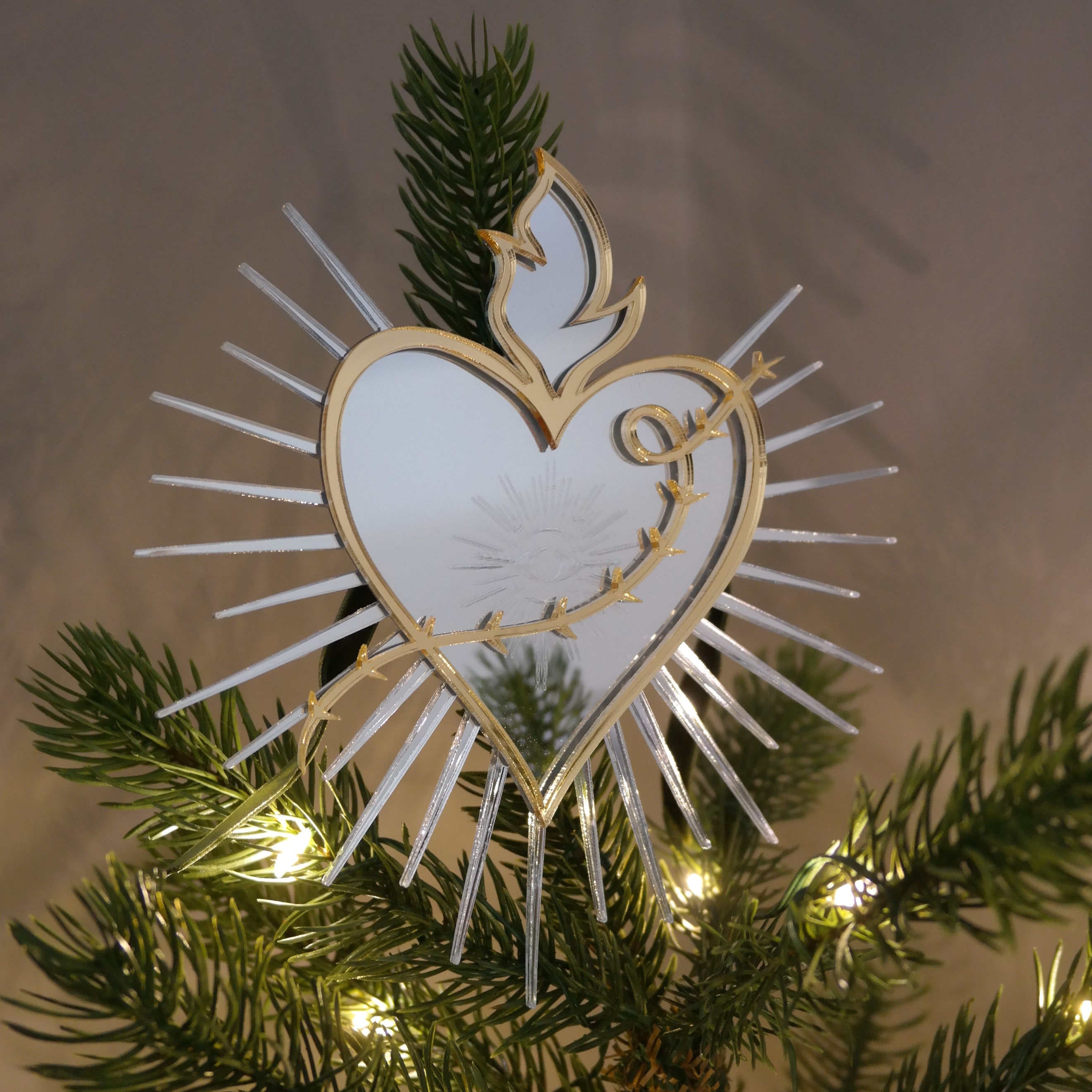 Sacred Heart Christmas Tree Topper