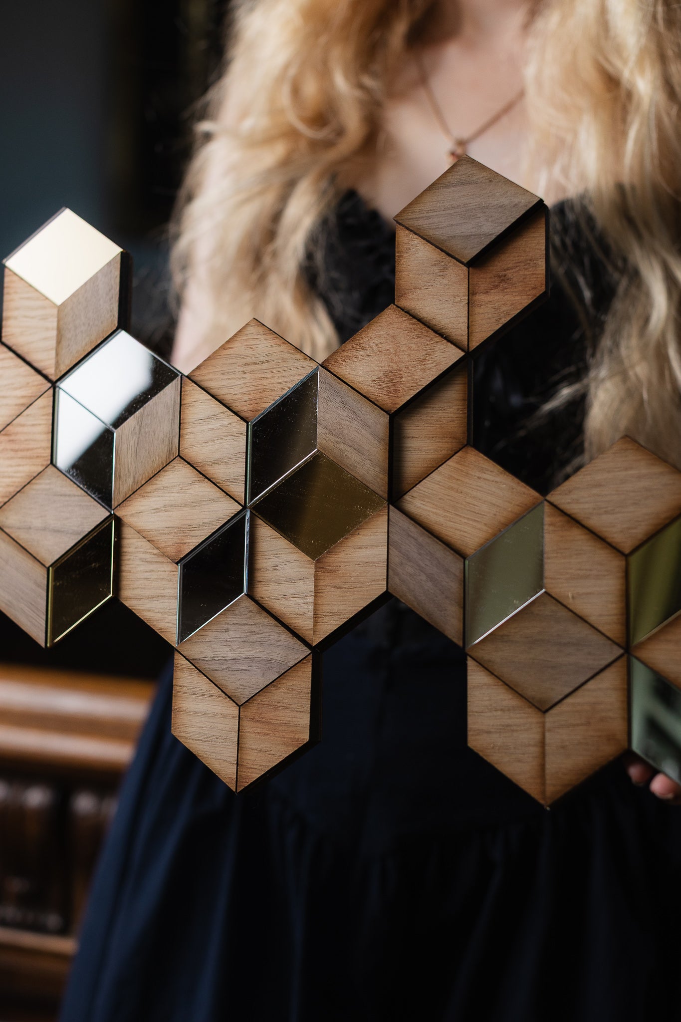 Rhombille Tiling Wall Art