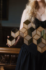 Load image into Gallery viewer, Rhombille Tiling Wall Art
