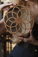 Load image into Gallery viewer, Flower of Life Mirrored Wall Art
