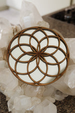 Load image into Gallery viewer, Flower of Life Mirrored Wall Art
