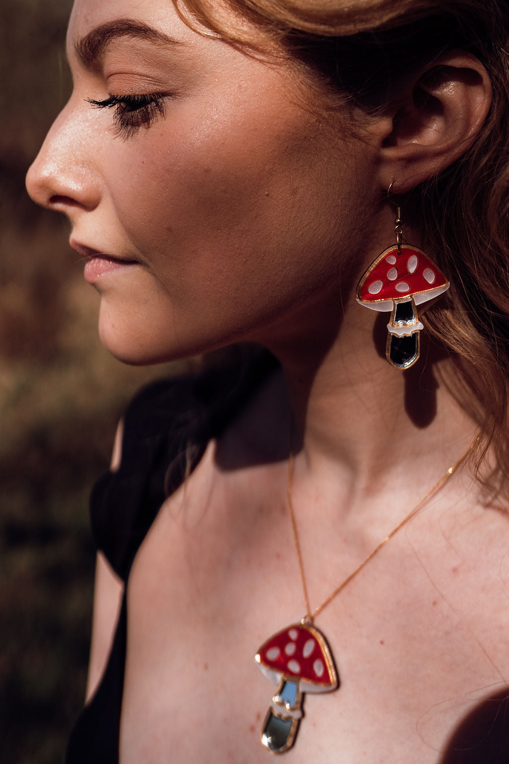 Fly Agaric Mushroom Necklace