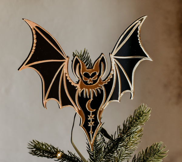 Led Bat Tree Topper Bat Christmas Tree Topper – Suzanne Oddy Design