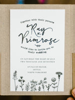 Load image into Gallery viewer, Floral inspired wedding invitation
