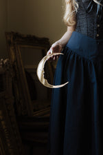 Load image into Gallery viewer, A gold moon mirror held in the hallway of a old manor house
