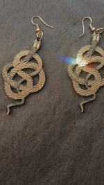 Load and play video in Gallery viewer, Sophia Snake Drop Earrings
