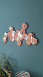 Load and play video in Gallery viewer, Rhombille Tiling Wall Art
