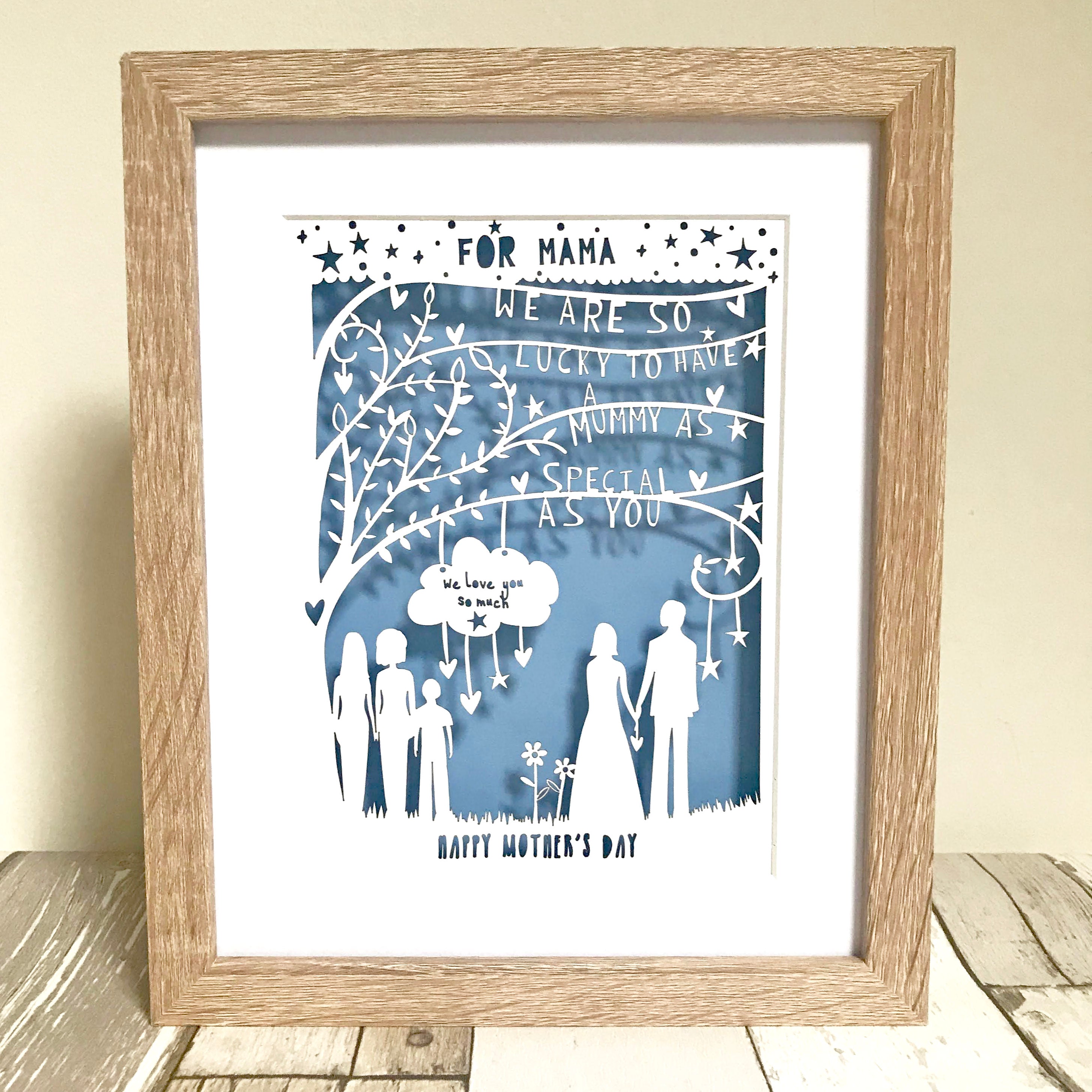 Personalised Anniversary Paper-Cut