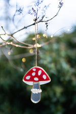 Load image into Gallery viewer, flying agaric mushroom ornament 
