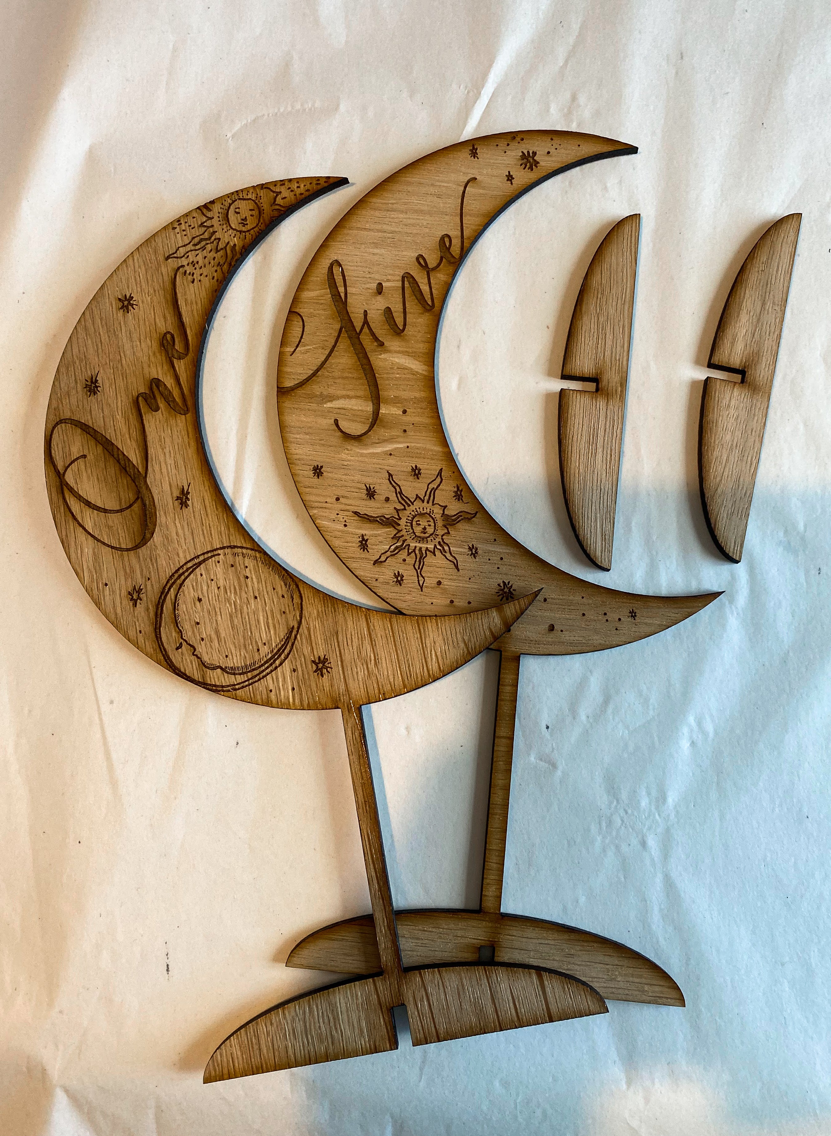 Pepper Arden Crescent Moon Table Numbers