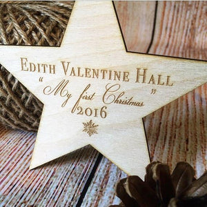 Personalised Christmas Star
