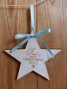 Personalised Christmas Star