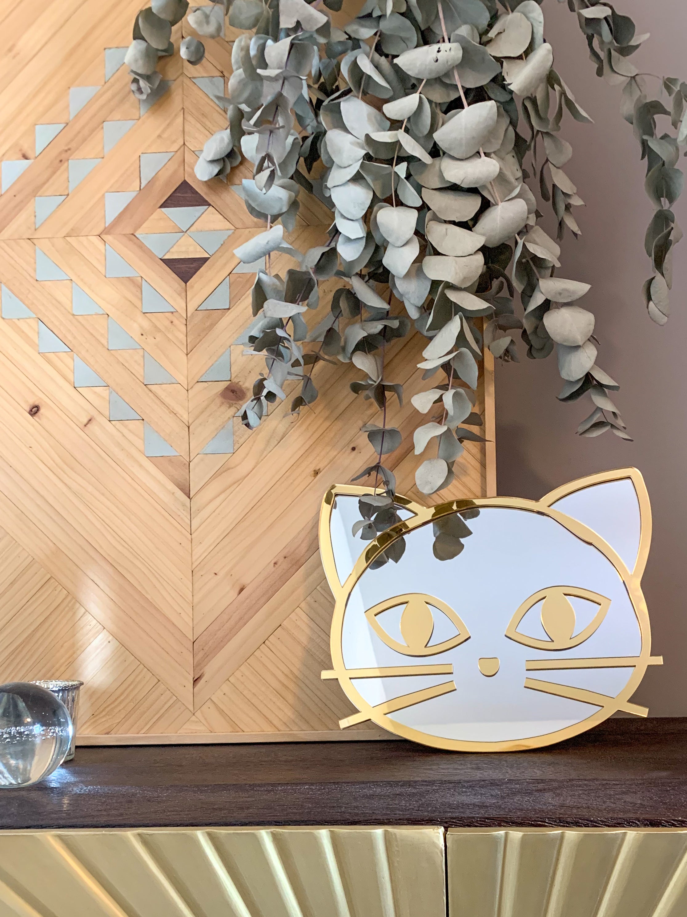 Wall Mirror Kitty Cat