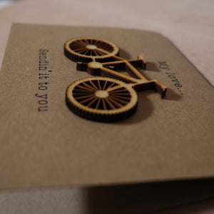 Sendin' it Mountain Bike Valentine's Card