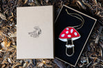 Load image into Gallery viewer, Mushroom ornament for christmas tree in gift box
