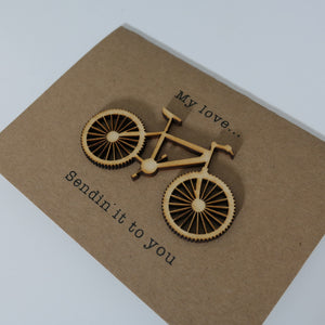 Sendin' it Mountain Bike Valentine's Card