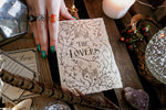 Load image into Gallery viewer, Greeting card with the words &#39;the lovers&#39; with personalisation

