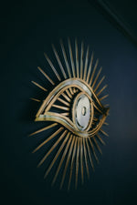 Load image into Gallery viewer, All seeing eye shaped mirror.
