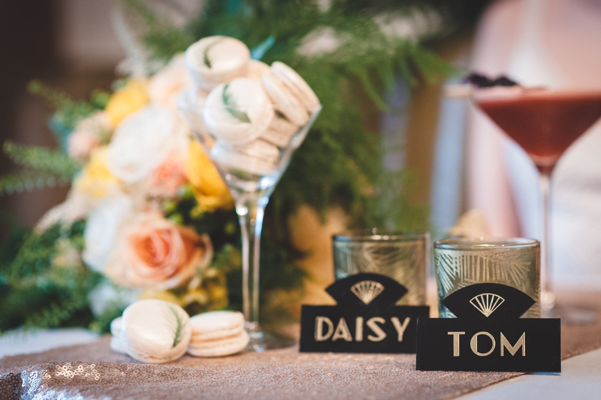 Art Deco Wedding table place names