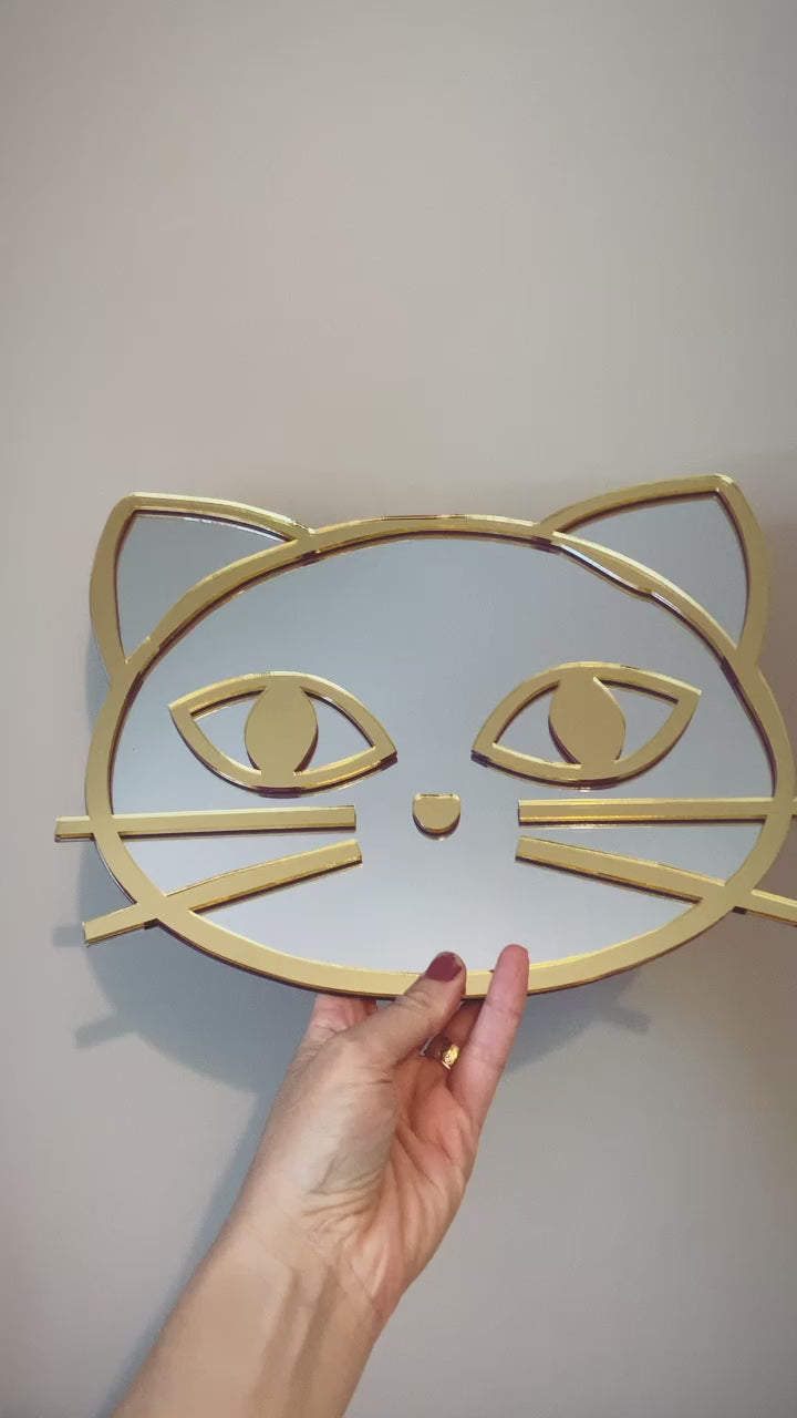 Wall Mirror Kitty Cat