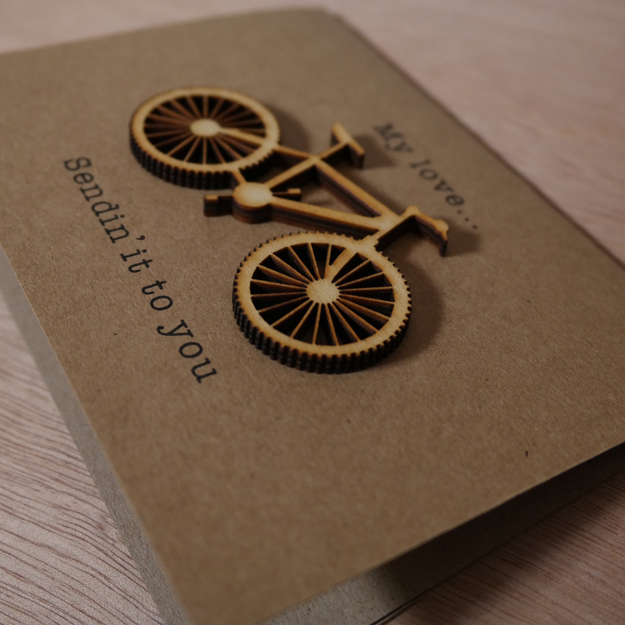 Sendin' it Mountain Bike Valentine's Card