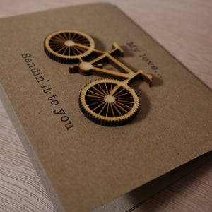 Sendin' it Mountain Bike Valentine's Card