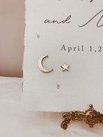 Load image into Gallery viewer, Celestial seating plan with moon and stars
