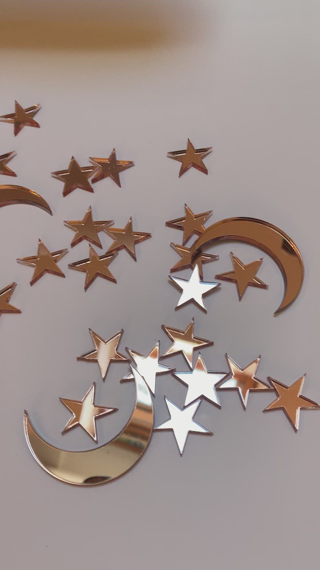 Moon and Star Celestial Cake Charms