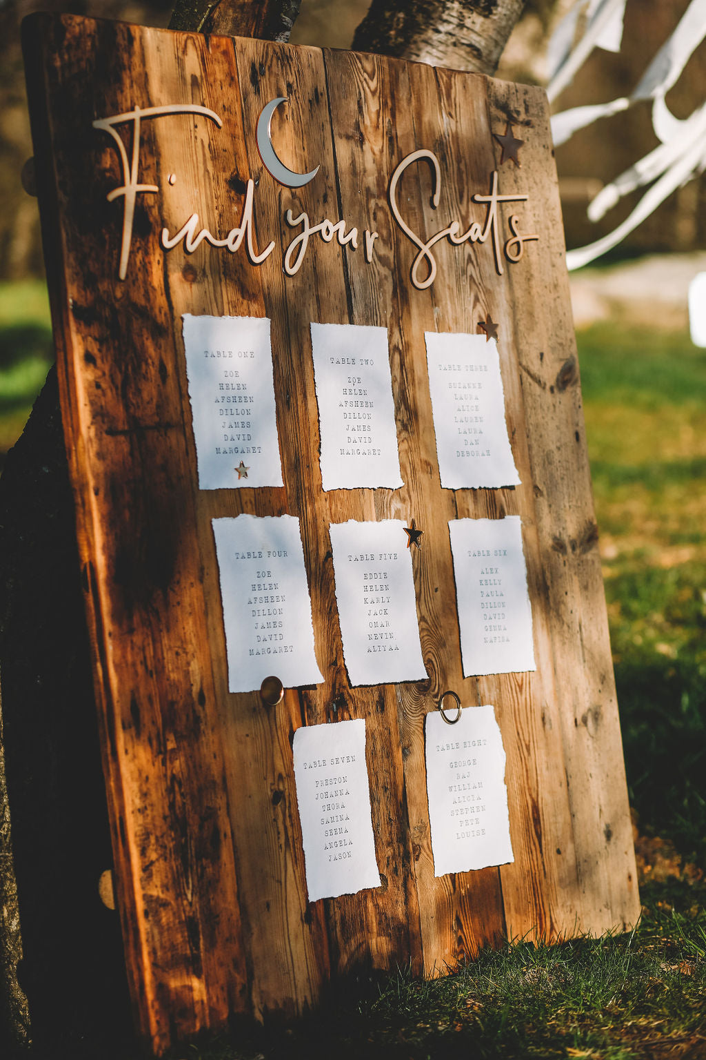 Table Plan Board Example Wooden Table Plan Board