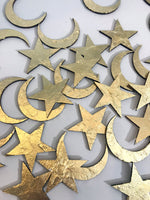 Load image into Gallery viewer, Gold crescent moon or star wedding favours
