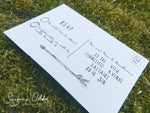 Load image into Gallery viewer, White woodland theme wedding RSVP

