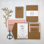 Load image into Gallery viewer, Floral inspired rustic wedding stationary collection with floral design
