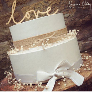 LOVE wedding cake topper