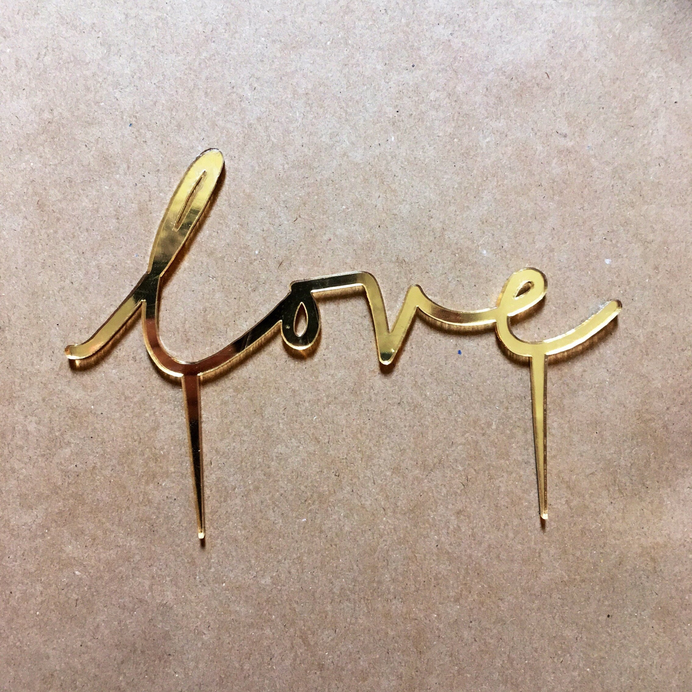 LOVE wedding cake topper