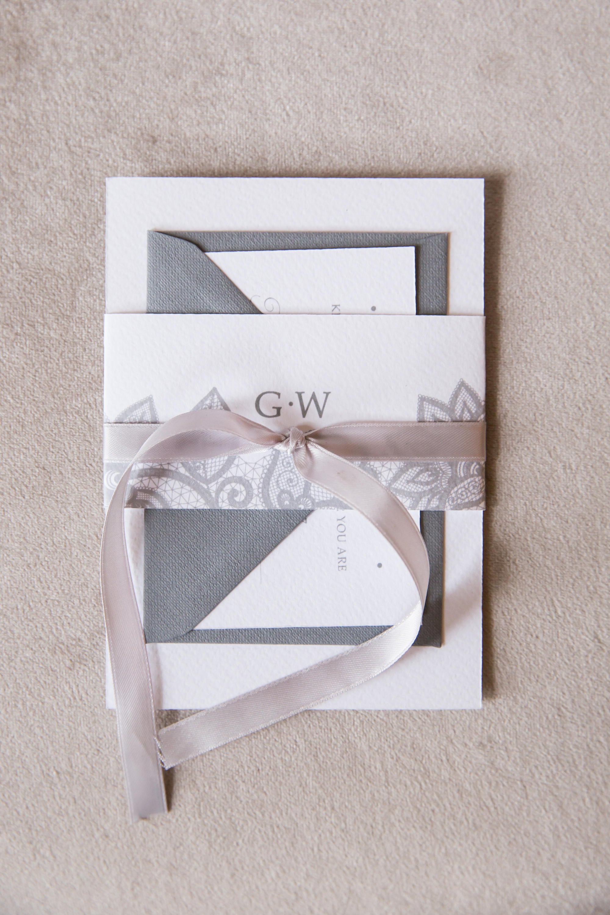 Save the date, grey sace the date, save the date card, lace save the date, dove grey wedding, grey wedding, classic wedding, white and grey