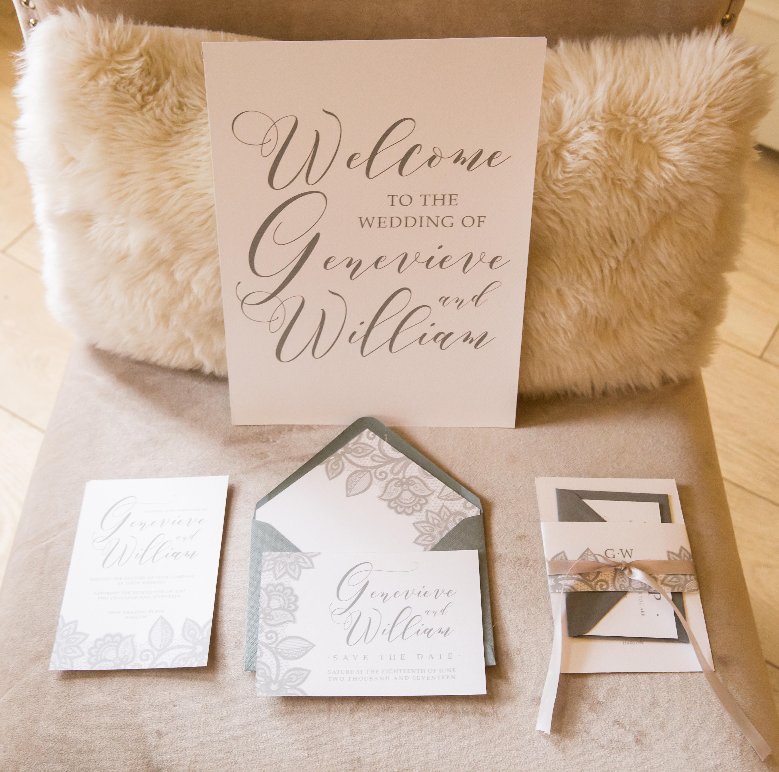 Save the date, grey sace the date, save the date card, lace save the date, dove grey wedding, grey wedding, classic wedding, white and grey