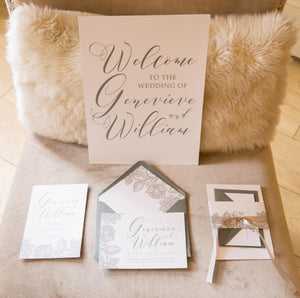 Save the date, grey sace the date, save the date card, lace save the date, dove grey wedding, grey wedding, classic wedding, white and grey