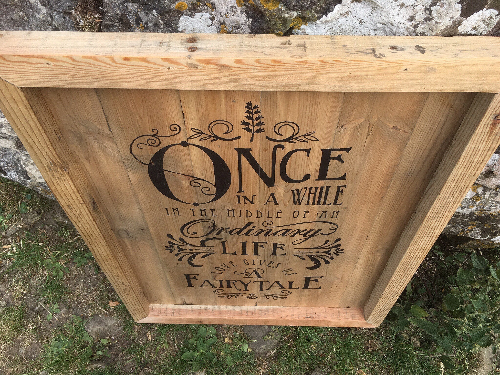 Reclaimed Fairytale Wooden Wedding Sign
