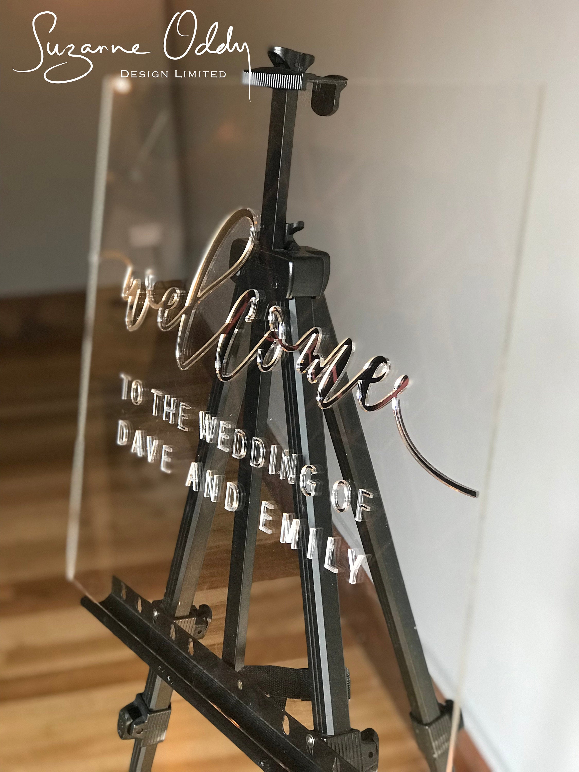 Acrylic Welcome to our Wedding Sign