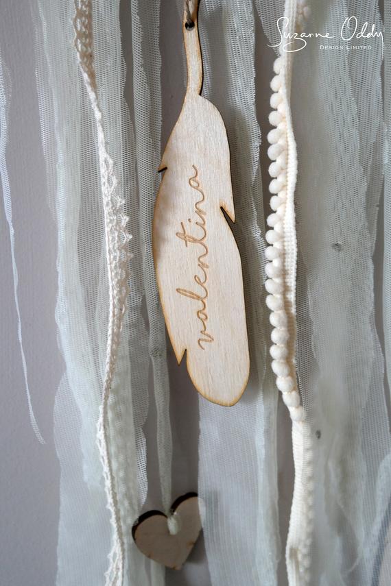 Crescent Moon Monogram Dream Catcher