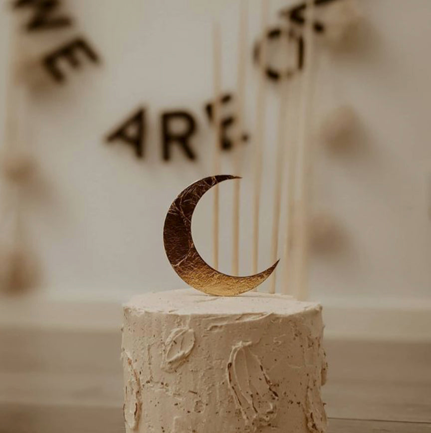 Crescent Moon Cake Topper