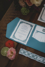 Load image into Gallery viewer, Mediterranean style wedding invitation
