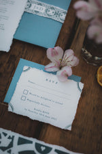 Load image into Gallery viewer, Mediterranean style wedding RSVP

