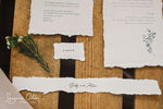 Load image into Gallery viewer, A ripped edge wedding stationary collection 
