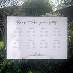 Load image into Gallery viewer, tipi wedding seating plan sign
