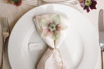 Load image into Gallery viewer, torn edge place name card with napkin and cutlery
