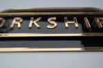 Load image into Gallery viewer, Black &amp; Gold yorkshire railway sign for home decoration.

